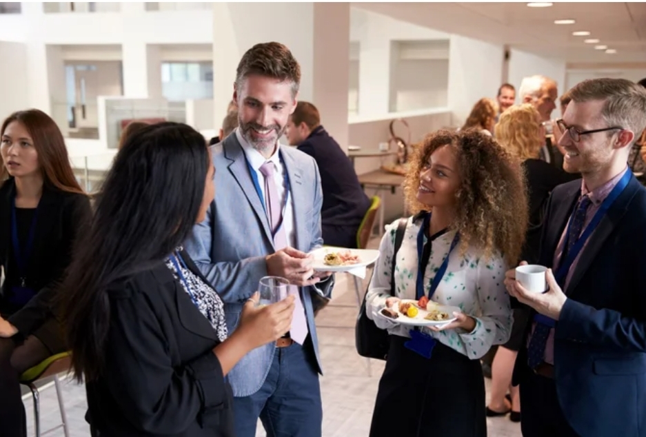 Business networking morning meetup